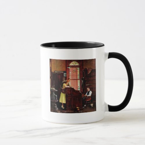 Marriage License by Norman Rockwell Mug