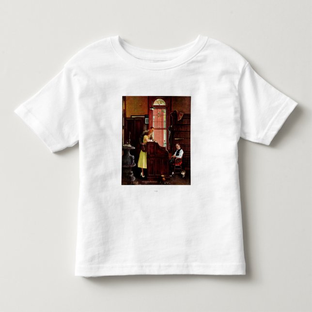 Marriage License by Norman Rockwell Toddler T-shirt (Front)