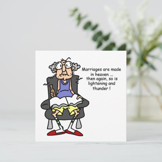 Marriage, Lightning, Thunder Humor (Standing Front)