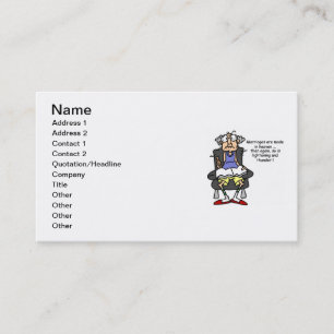 Marriage, Lightning, Thunder Humor Business Card