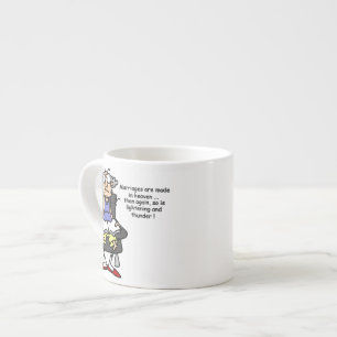 Marriage, Lightning, Thunder Humor Espresso Cup