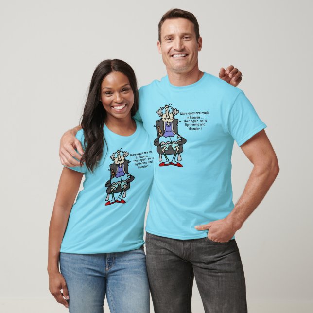 Marriage, Lightning, Thunder Humor T-Shirt (Unisex)