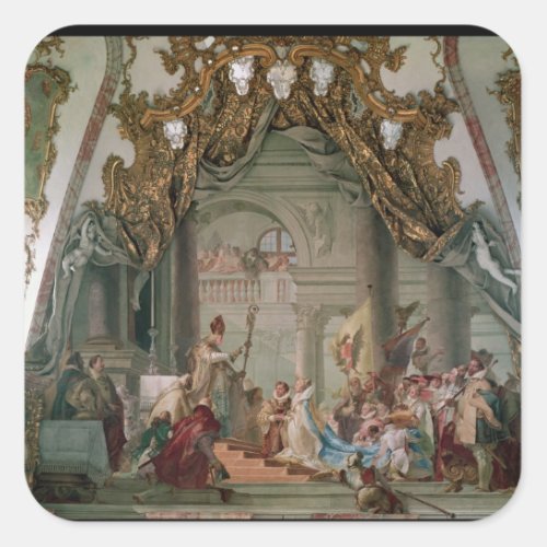 Marriage of Frederick I  Barbarossa Square Sticker