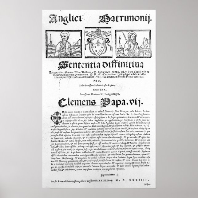 Marriage of Henry VIII and Catherine of Aragon Poster (Front)