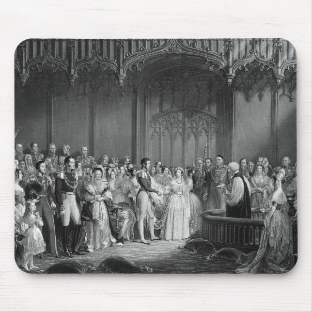 Marriage of Queen Victoria  and Prince Albert Mouse Pad (Front)