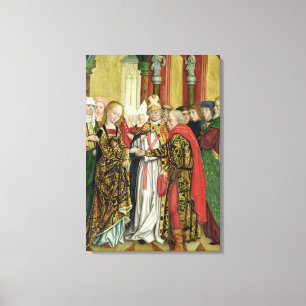 Marriage of the Virgin, from the Dome Altar, 1499 Canvas Print