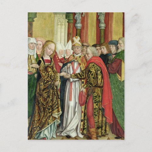 Marriage of the Virgin from the Dome Altar 1499 Postcard