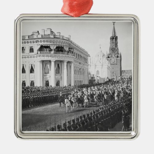 Marriage of Tsar Nicholas 1868_1918 to Alexandra Metal Ornament