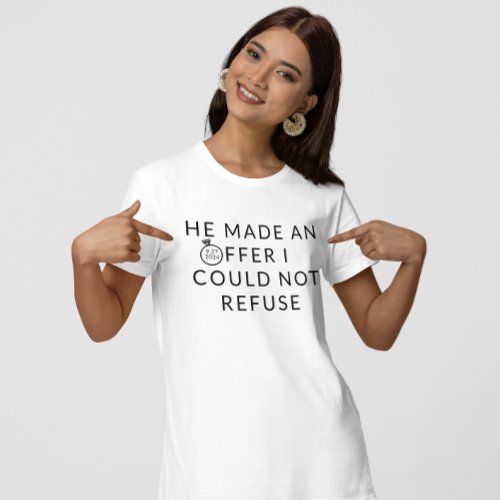 Marriage Offer Engagement Ring T_Shirt