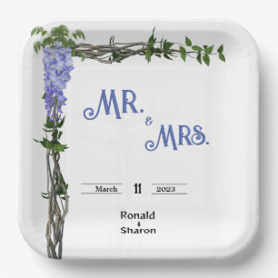 Marriage paper plates