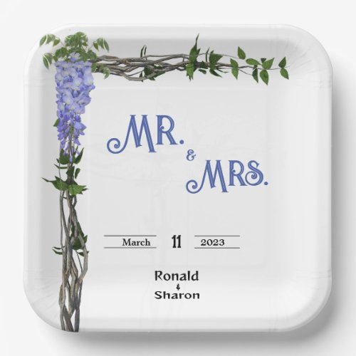 Marriage  paper plates