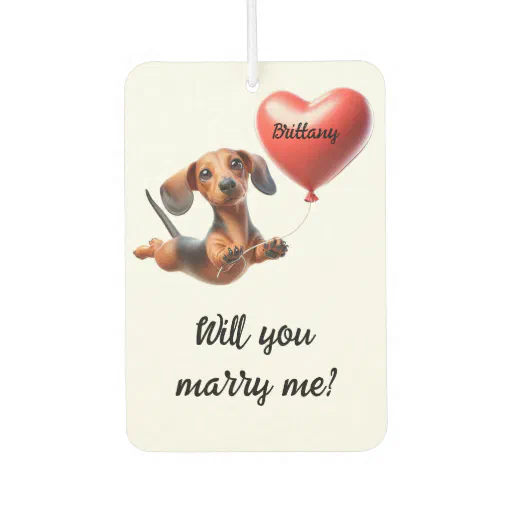 Marriage Proposal Air Freshener