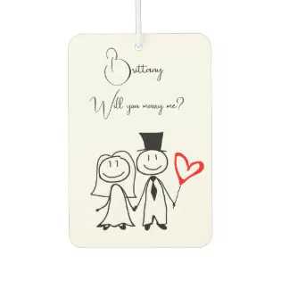 Marriage Proposal Air Freshener