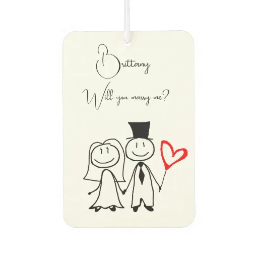 Marriage Proposal Air Freshener