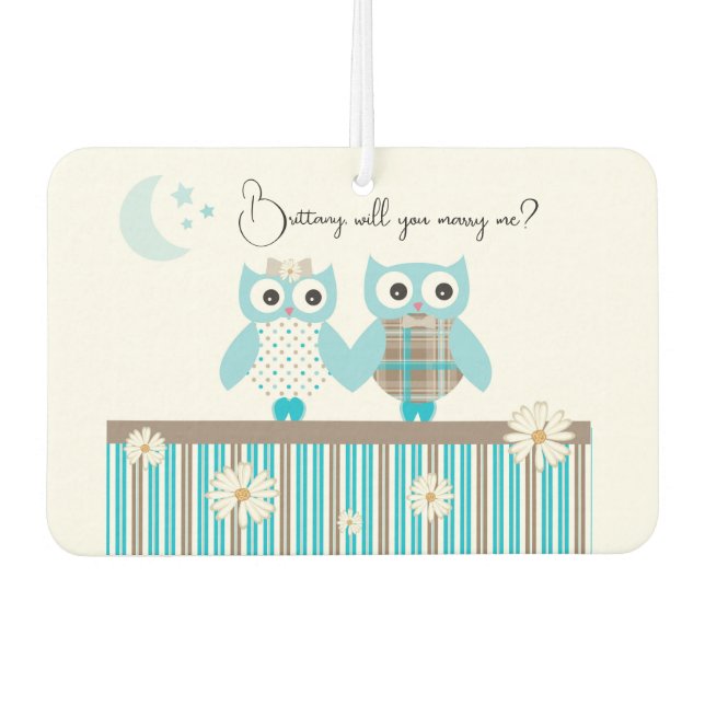 Marriage Proposal Air Freshener (Front)