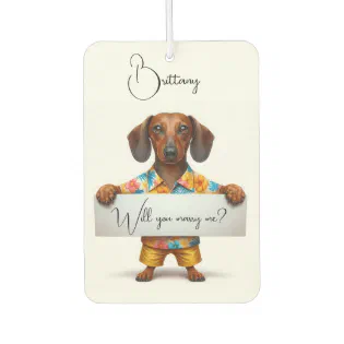 Marriage Proposal Air Freshener