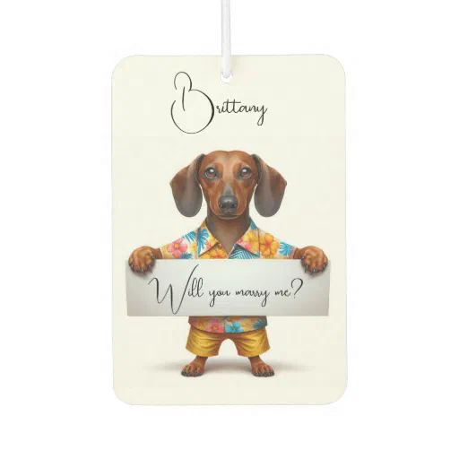 Marriage Proposal Air Freshener