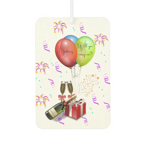 Marriage Proposal Air Freshener