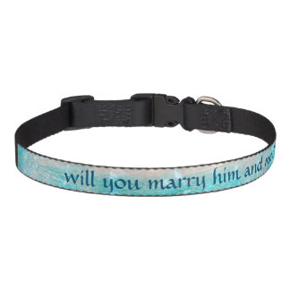 Marriage proposal dog collar by dalDesignNZ