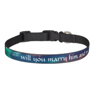 Marriage proposal dog collar by dalDesignNZ