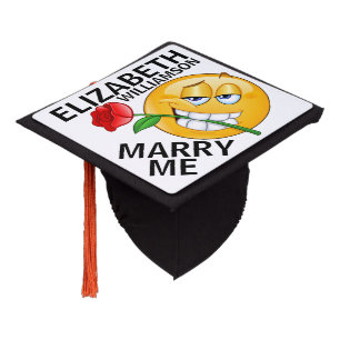 Marriage Proposal Graduation Cap Topper