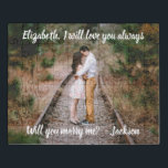Marriage Proposal Marry Me Unique Photo Acrylic Jigsaw Puzzle<br><div class="desc">Make your marriage proposal romantic and memorable with a unique "Will You Marry Me" custom photo acrylic jigsaw puzzle with keepsake box. Picture and all wording are simple to personalize. (IMAGE PLACEMENT TIP: An easy way to center a photo exactly how you want is to crop it before uploading to...</div>
