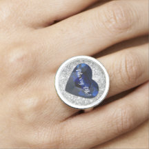 Marriage Proposal Sapphire Heart Ring