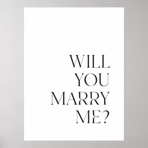 Marriage Proposal Sign Printable Downloadable