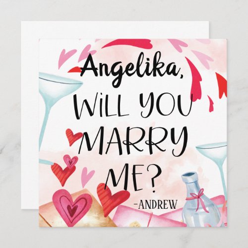 Marriage Proposal  Will You Marry Me Custom Name