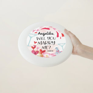 Marriage Proposal   Will You Marry Me? Custom Name Wham-O Frisbee