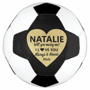 Marriage Proposal, Will You Marry Me Soccer Ball