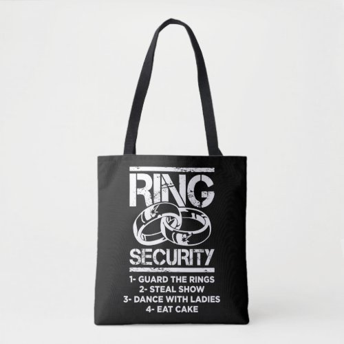 Marriage Ring Security Kid Wedding Ring Bearer Tote Bag