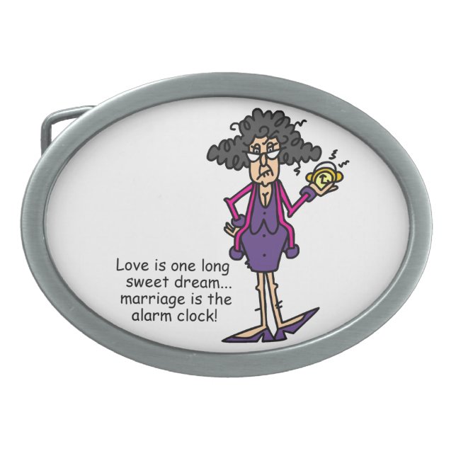 Marriage Rude Awakening Belt Buckle (Front)