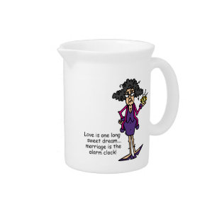 Marriage Rude Awakening Beverage Pitcher