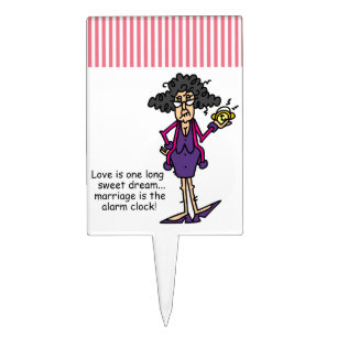 Marriage Rude Awakening Cake Topper