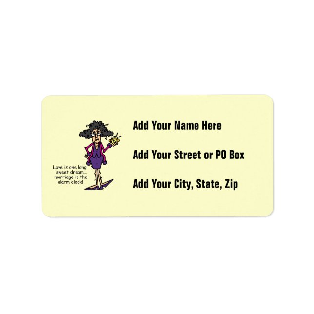 Marriage Rude Awakening Label (Front)