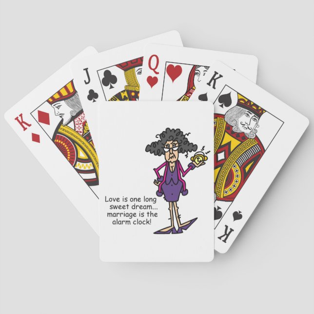 Marriage Rude Awakening Poker Cards (Back)