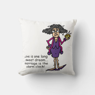 Marriage Rude Awakening Throw Pillow
