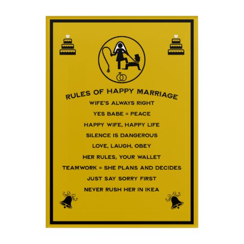 Marriage Rules For Men