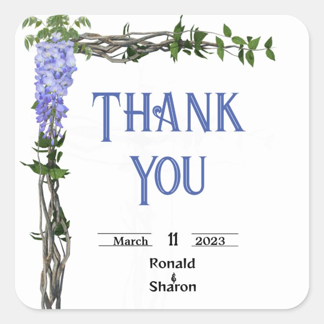 Marriage Square Sticker (Front)