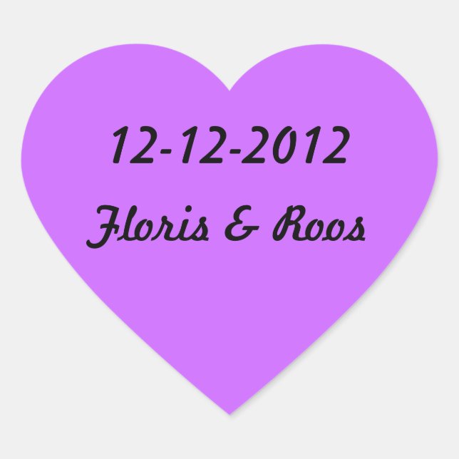 Marriage sticker (Front)