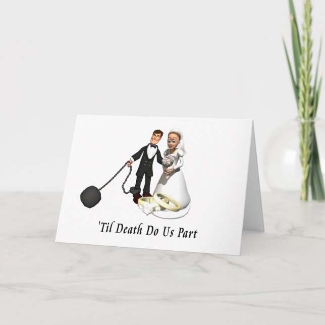 Marriage: 'Til Death Do Us Part Card (Front)