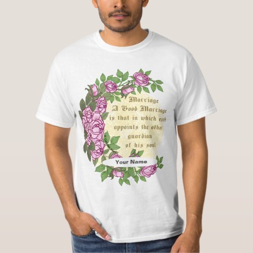 Marriage Verse custom name T_Shirt