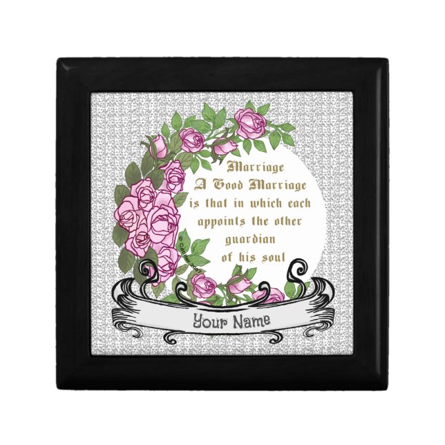 Marriage Verse custom wedding Gift Box (Front)