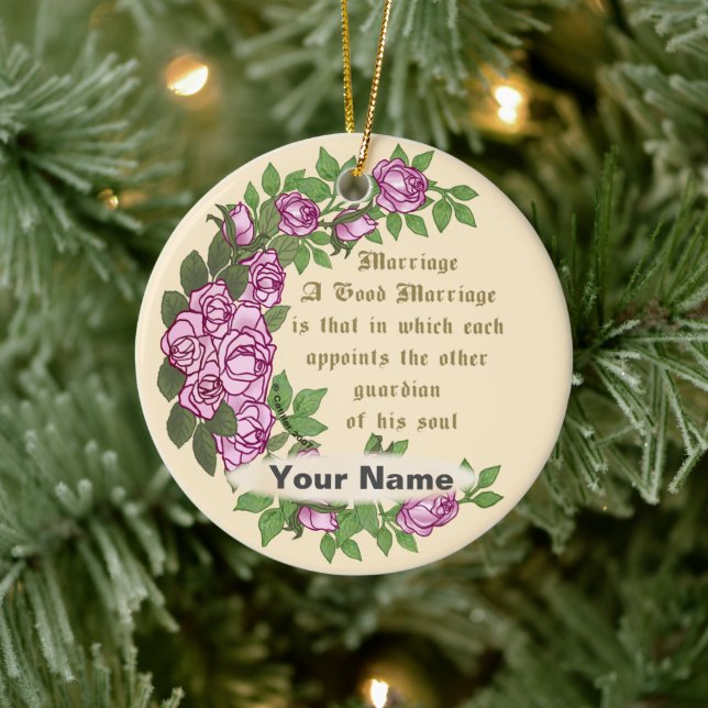 Marriage Verse custom wedding ornament (Tree)