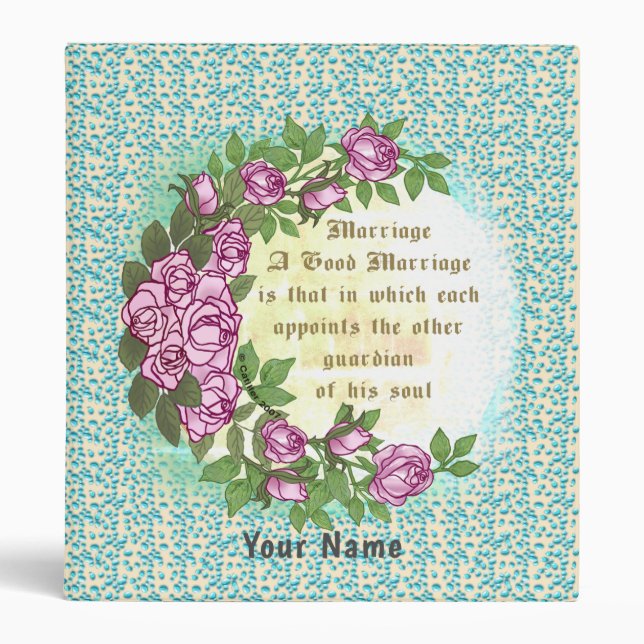 Marriage Verse  wedding binder (Front)