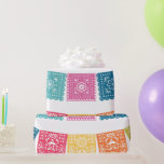 Marriage - Wedding Papel Picado Wedding  Wrapping Paper<br><div class="desc">.: This modern design features colorful Mexican wedding flags. .: Coordinating items are available in my store - both stationary, decor and other celebration supplies .: A colorful, loving way to celebrate your union .: These stickers can be put on favor bags or boxes and coordinate with the beautiful Papel...</div>
