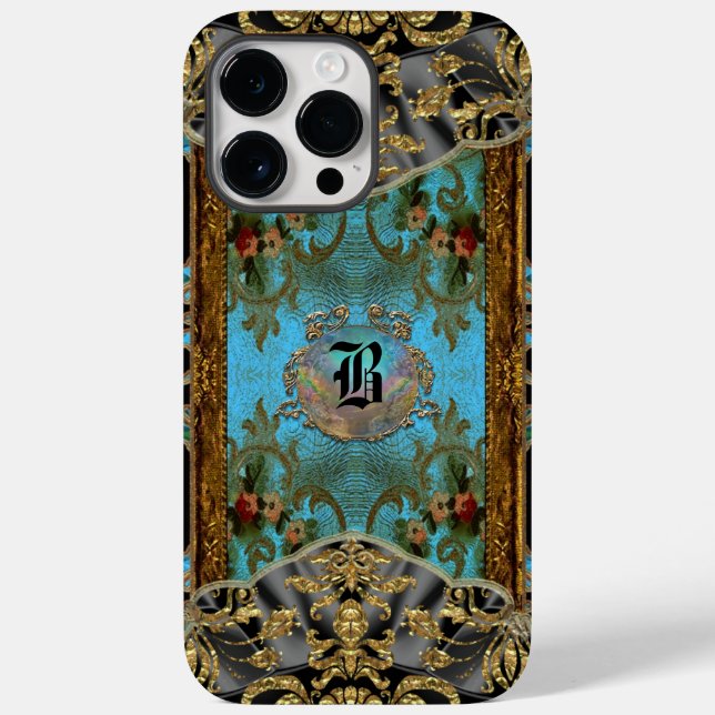 Marrie Chatignon Victorian XIV Monogram Case-Mate iPhone Case (Back)