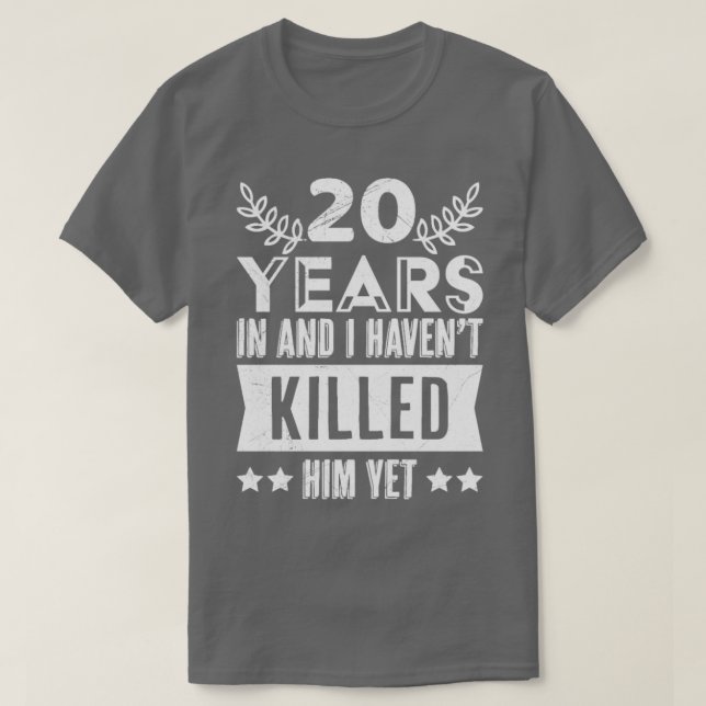 Married 20 years 20th wedding anniversary  T-Shirt (Design Front)