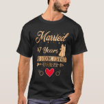 Married 47 Years Marriage 47th Wedding Anniversary T-Shirt<br><div class="desc">Married 47 Year And Looking Forward To Forever. 47th Anniversary. This Cute design is a perfect idea for a couple,  wife,  and husband on a wedding anniversary.</div>